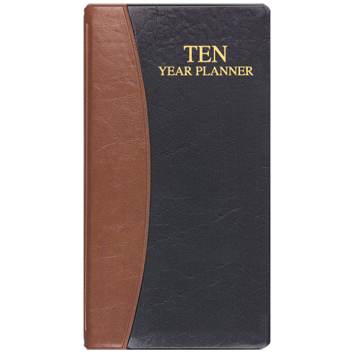 10 Year Reference Planner w/ Carriage Vinyl Cover 1