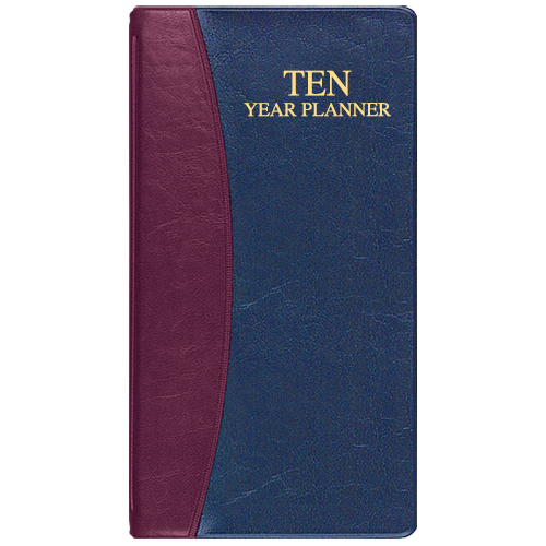 10 Year Reference Planner w/ Carriage Vinyl Cover 1