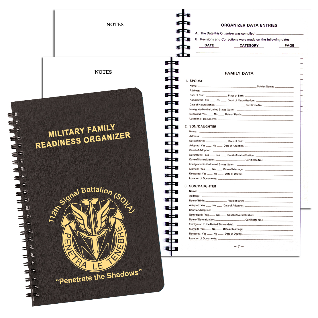 Military Readiness Organizer/ Leatherette Cover 1