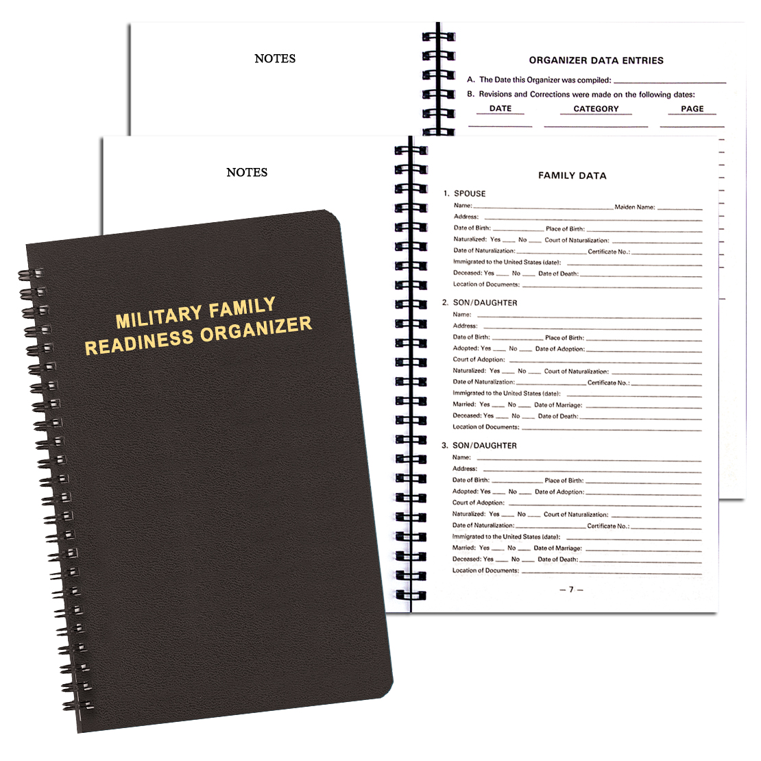 Military Readiness Organizer/ Leatherette Cover 1
