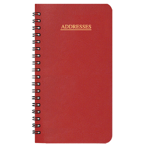 Medium Address Book w / Leatherette Cover 1