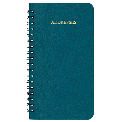 Medium Address Book w / Leatherette Cover 1