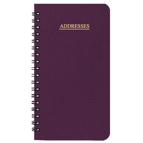 Medium Address Book w / Leatherette Cover 1