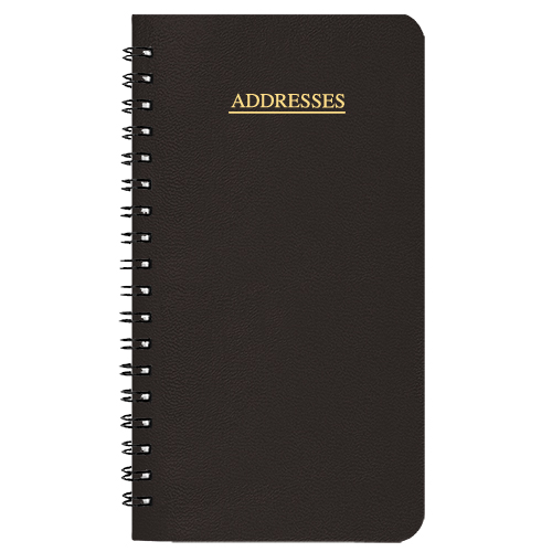 Medium Address Book w / Leatherette Cover 1