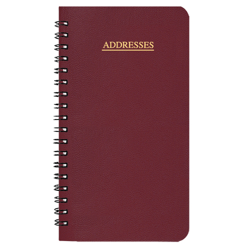 Medium Address Book w / Leatherette Cover 1