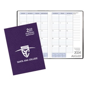 Academic Monthly Planner w/ Cobblestone Cover 1 Academic Monthly Planner w/ Cobblestone Cover 1