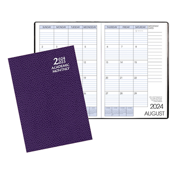 Academic Monthly Planner w/ Cobblestone Cover 1