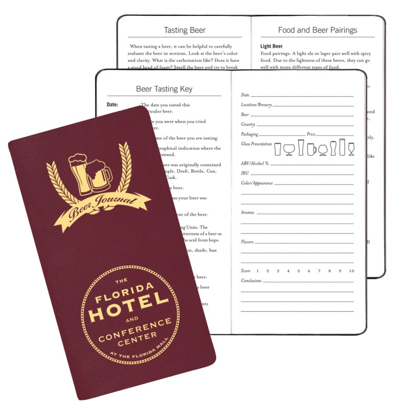 Beer Journal w/ Leatherette Cover 1 Beer Journal w/ Leatherette Cover 1