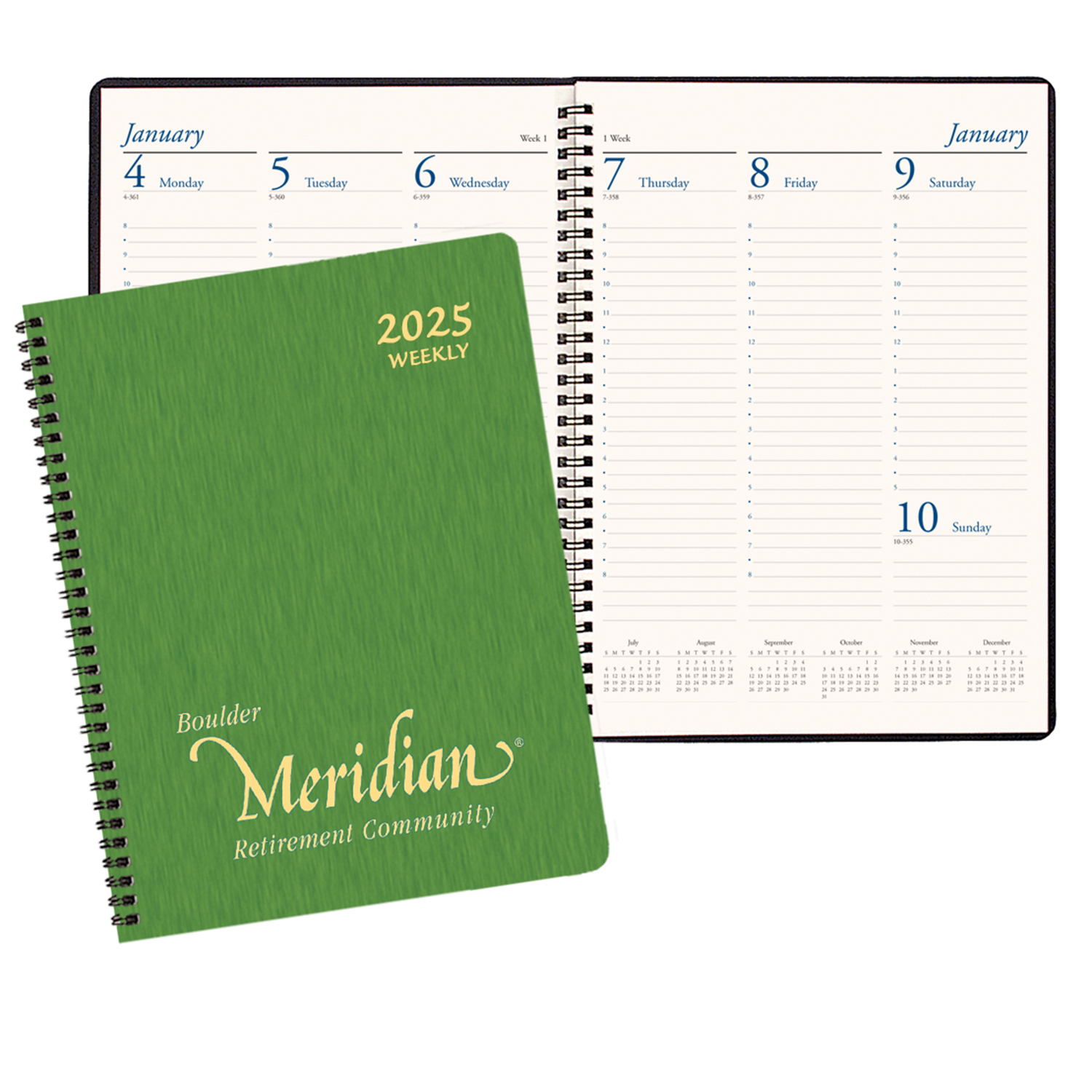 Professional Weekly Desk Appointment Planner w/ Shimmer Cover 1
