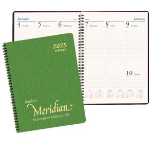 Professional Weekly Desk Appointment Planner w/ Shimmer Cover 1 Professional Weekly Desk Appointment Planner w/ Shimmer Cover 1