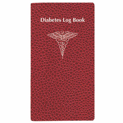 Diabetes Log Book w/ Cobblestone Cover 1