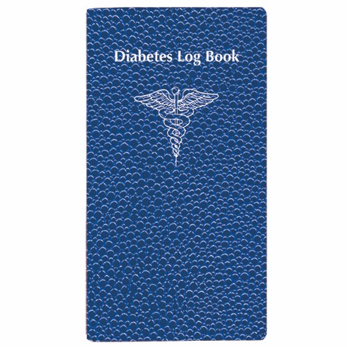 Diabetes Log Book w/ Cobblestone Cover 1