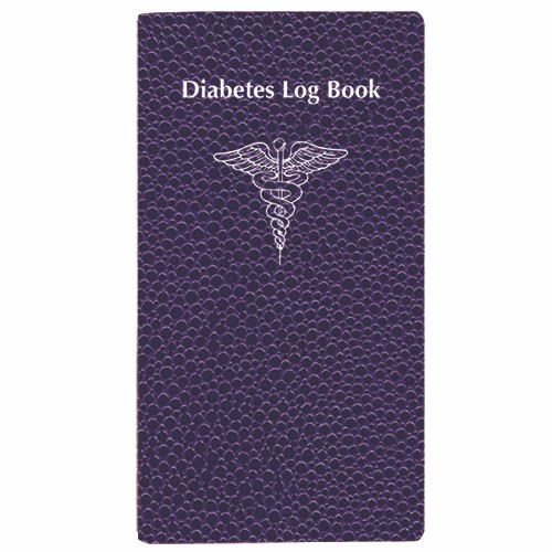 Diabetes Log Book w/ Cobblestone Cover 1