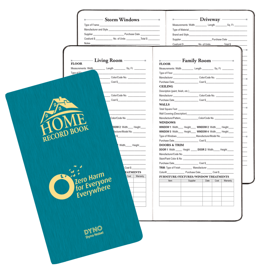 Home Record Book w/ Shimmer Cover 1