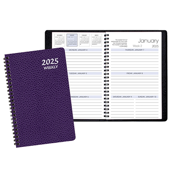 Weekly Desk Appointment Planner w/ Cobblestone Cover 1