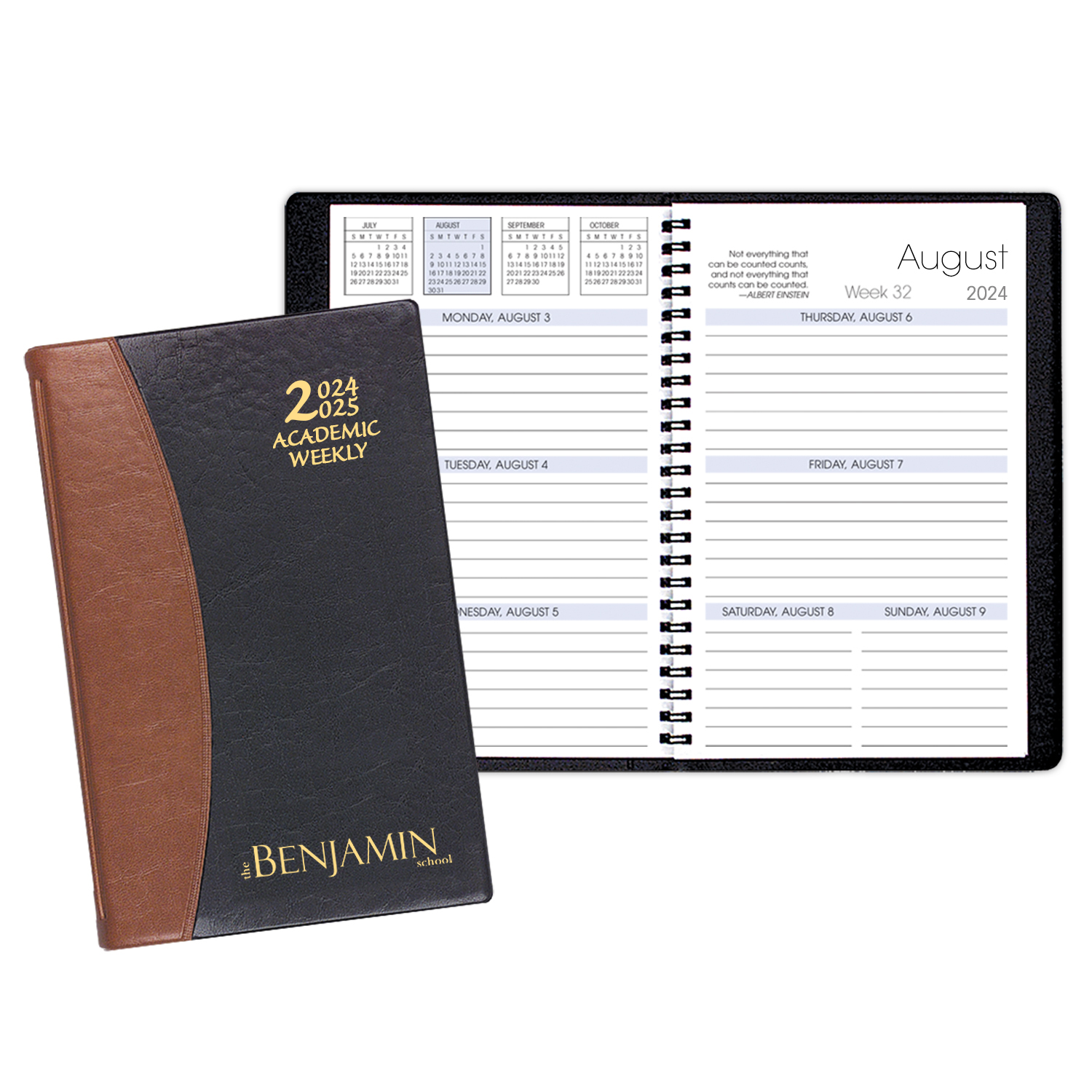 Academic Weekly Planner w/ Carriage Vinyl Cover 1