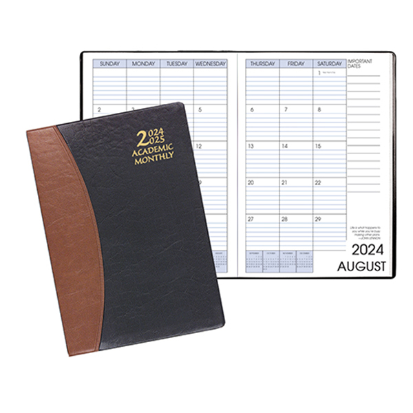 Academic Monthly Planner w/ Carriage Vinyl Cover 1
