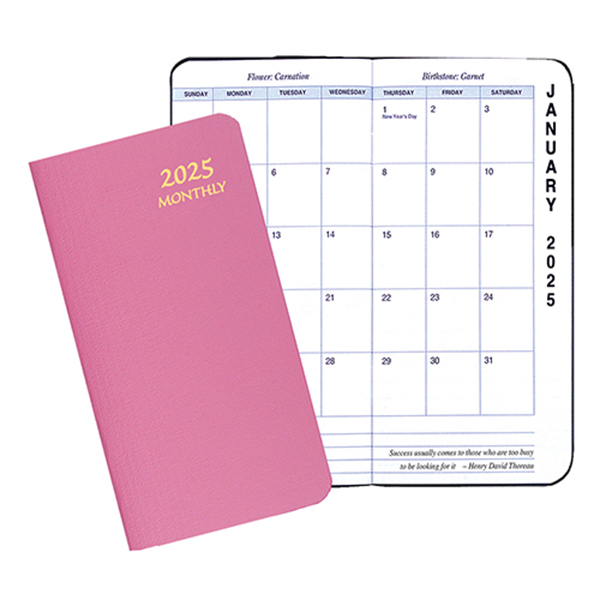 Monthly Pocket Planner w/ Twilight Cover - Upright Format 1