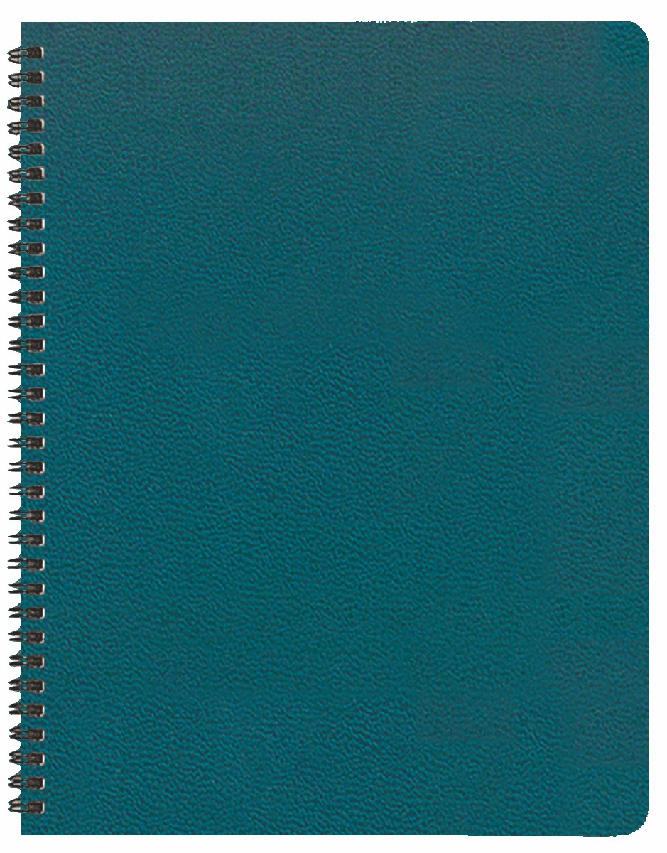 Monthly Desk Wire Bound Appointment Calendar/Planner w/ Leatherette Cover 1