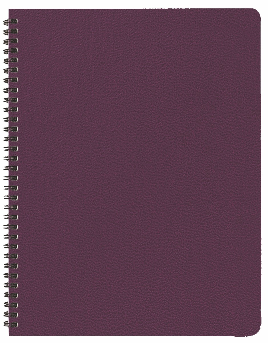 Monthly Desk Wire Bound Appointment Calendar/Planner w/ Leatherette Cover 1