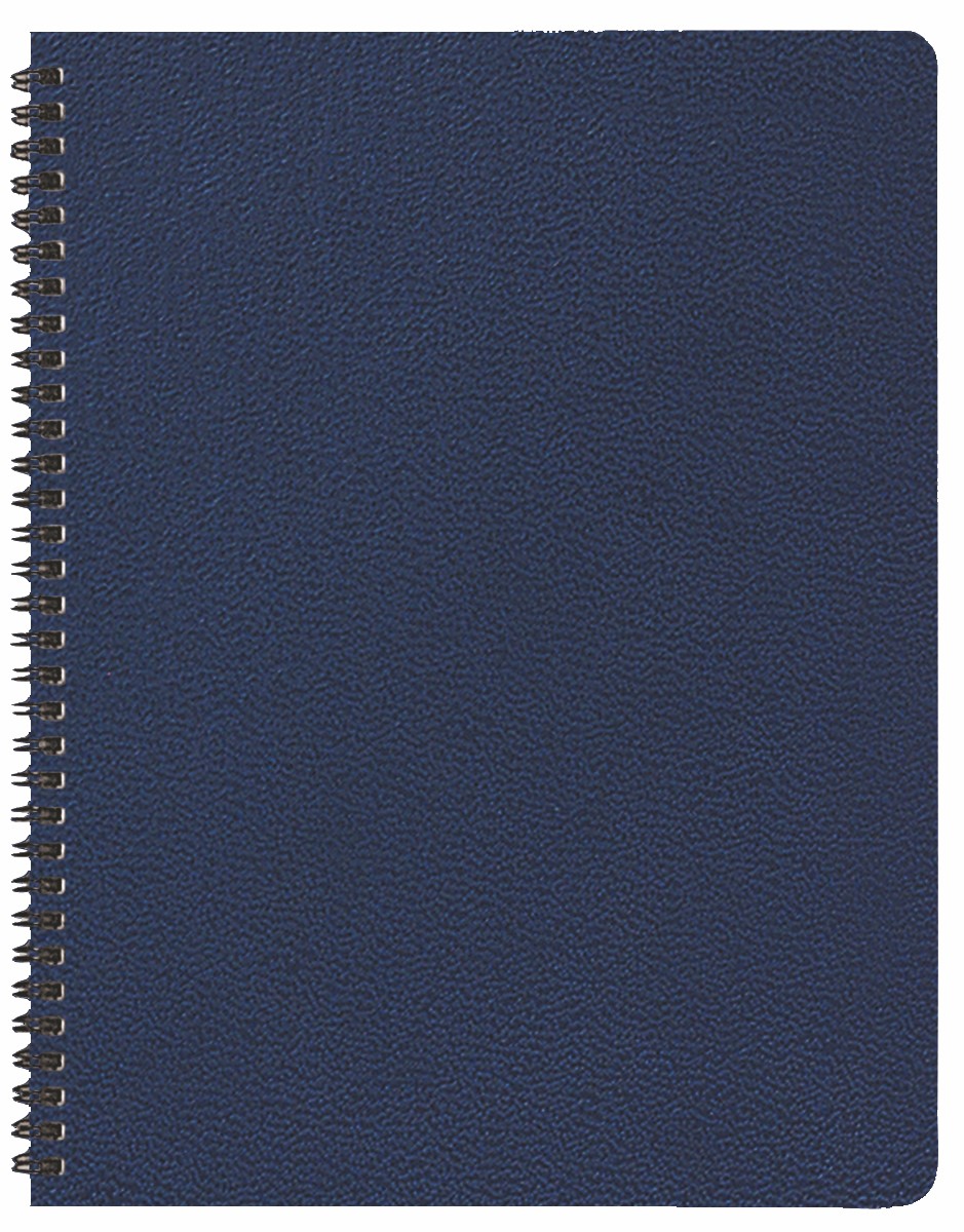 Monthly Desk Wire Bound Appointment Calendar/Planner w/ Leatherette Cover 1