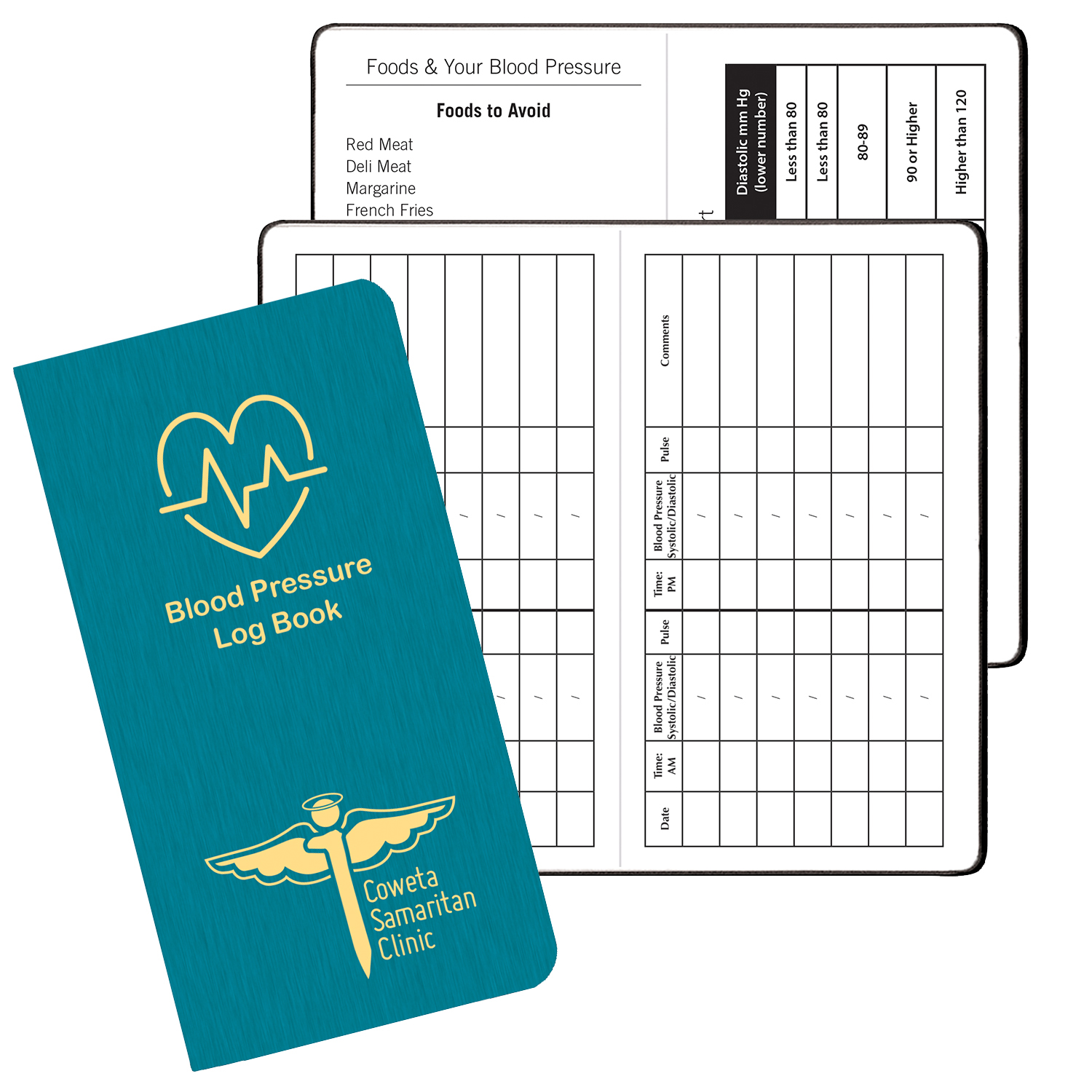 Blood Pressure Log Book w/ Shimmer Cover 1