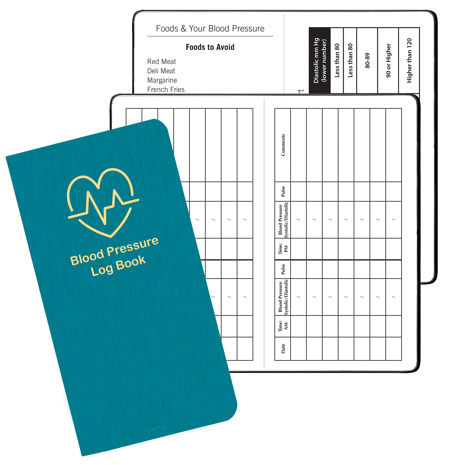Blood Pressure Log Book w/ Shimmer Cover 1