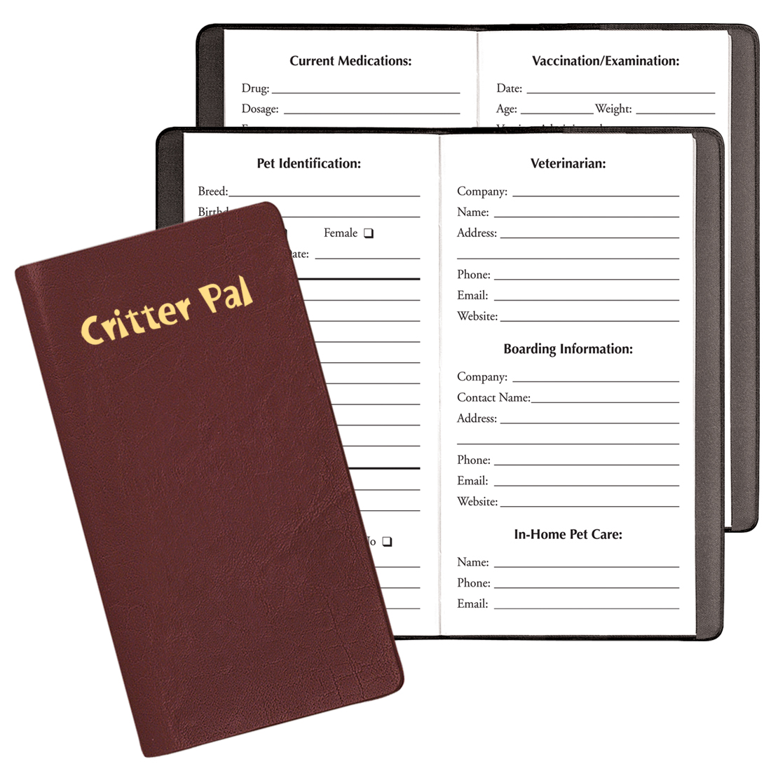 Critter Pal-Pet Information Journal/ Continental Covers 1