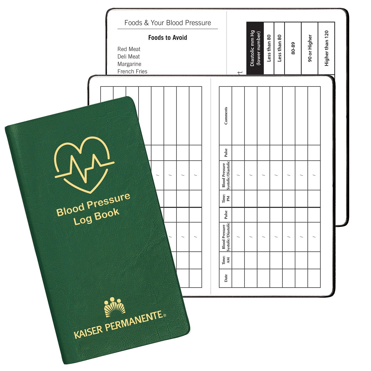 Blood Pressure Log Book w/ Continental Cover 1