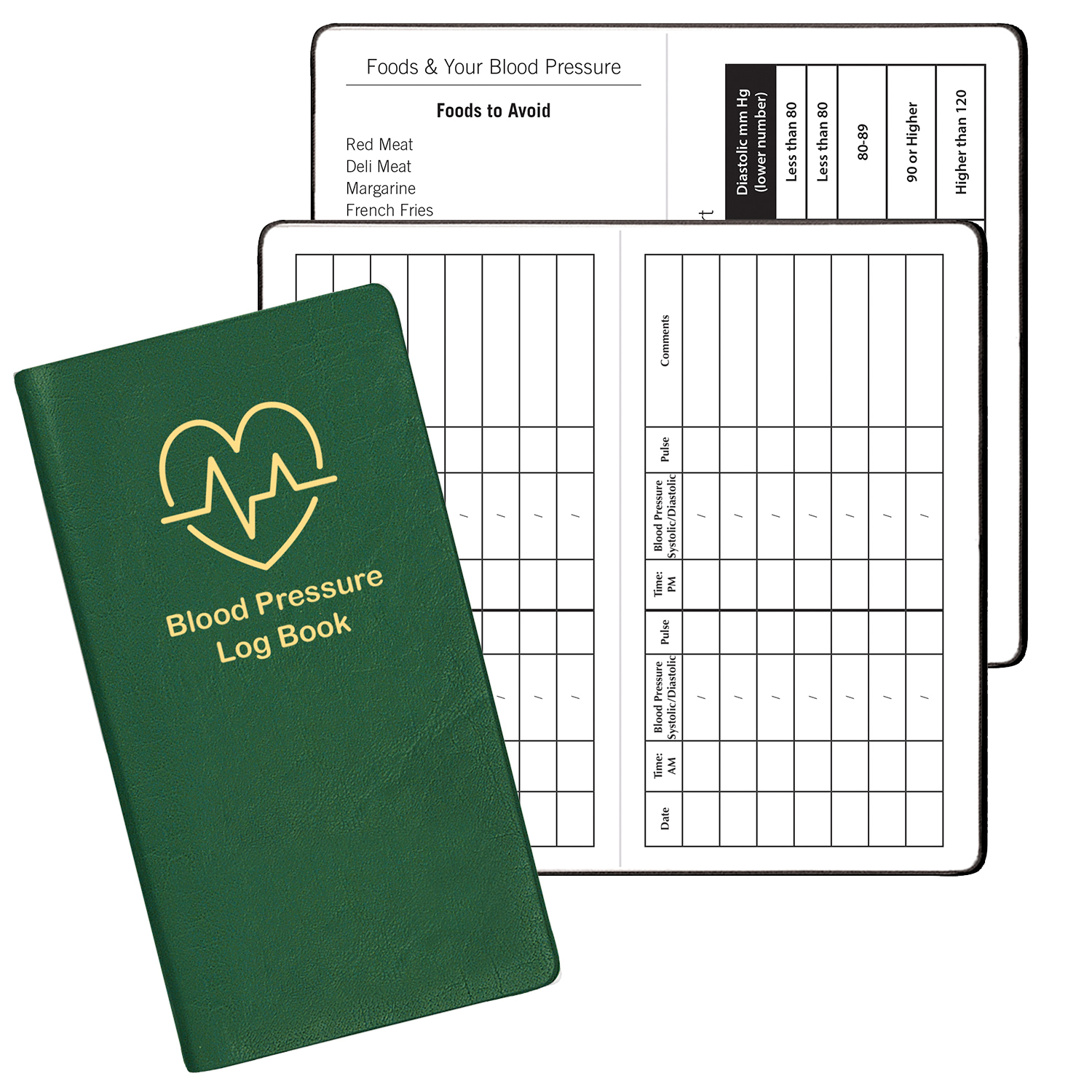 Blood Pressure Log Book w/ Continental Cover 1
