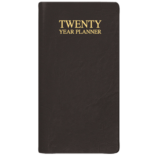 20 Year Reference Planner w/ Continental Vinyl Cover 1