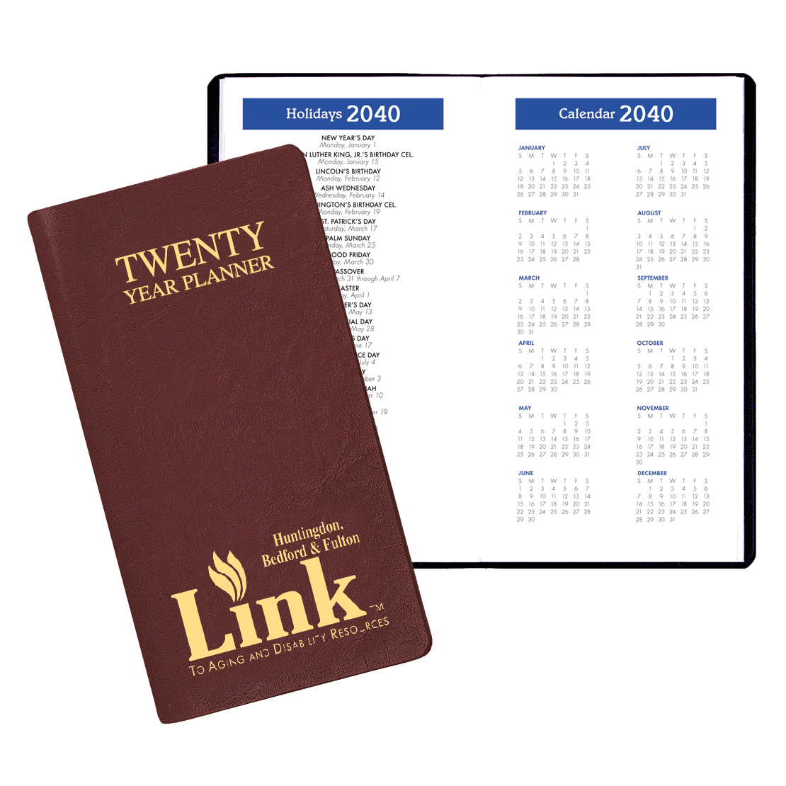20 Year Reference Planner w/ Continental Vinyl Cover 1