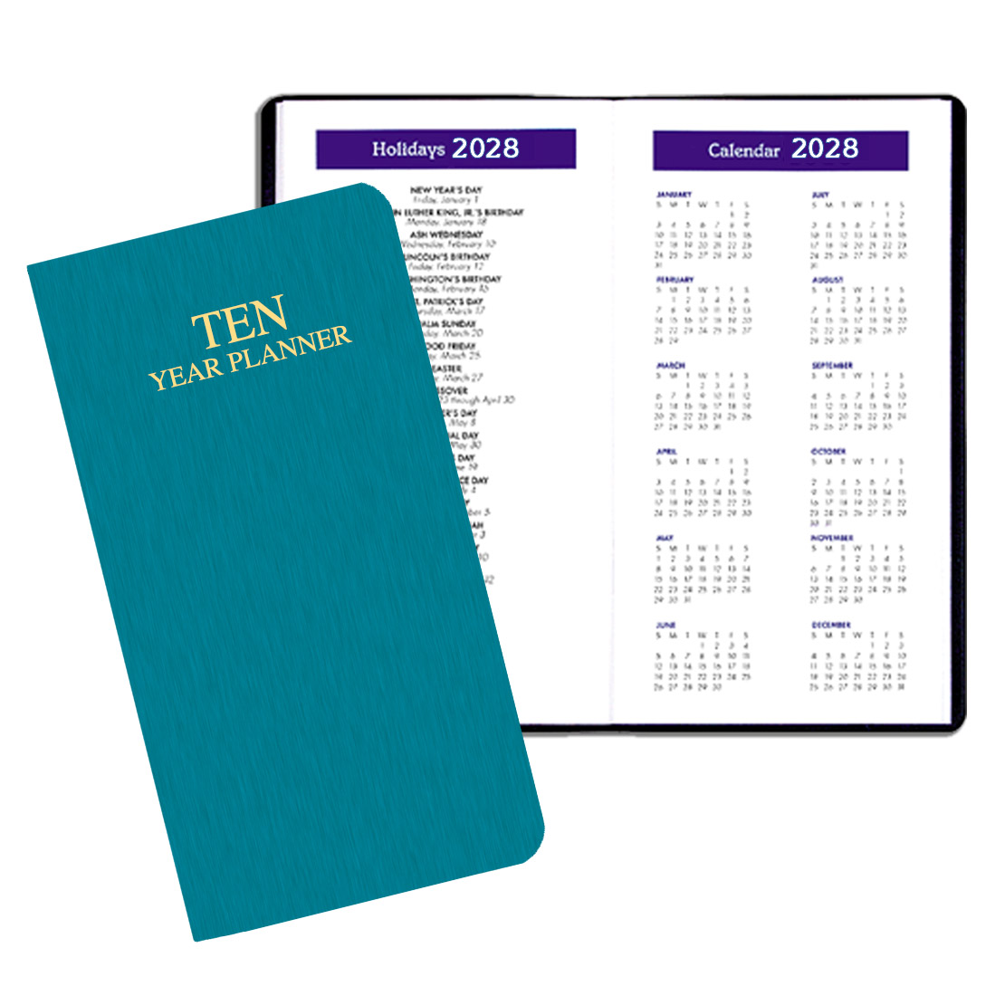 10 Year Reference Planner w/ Shimmer Cover 1