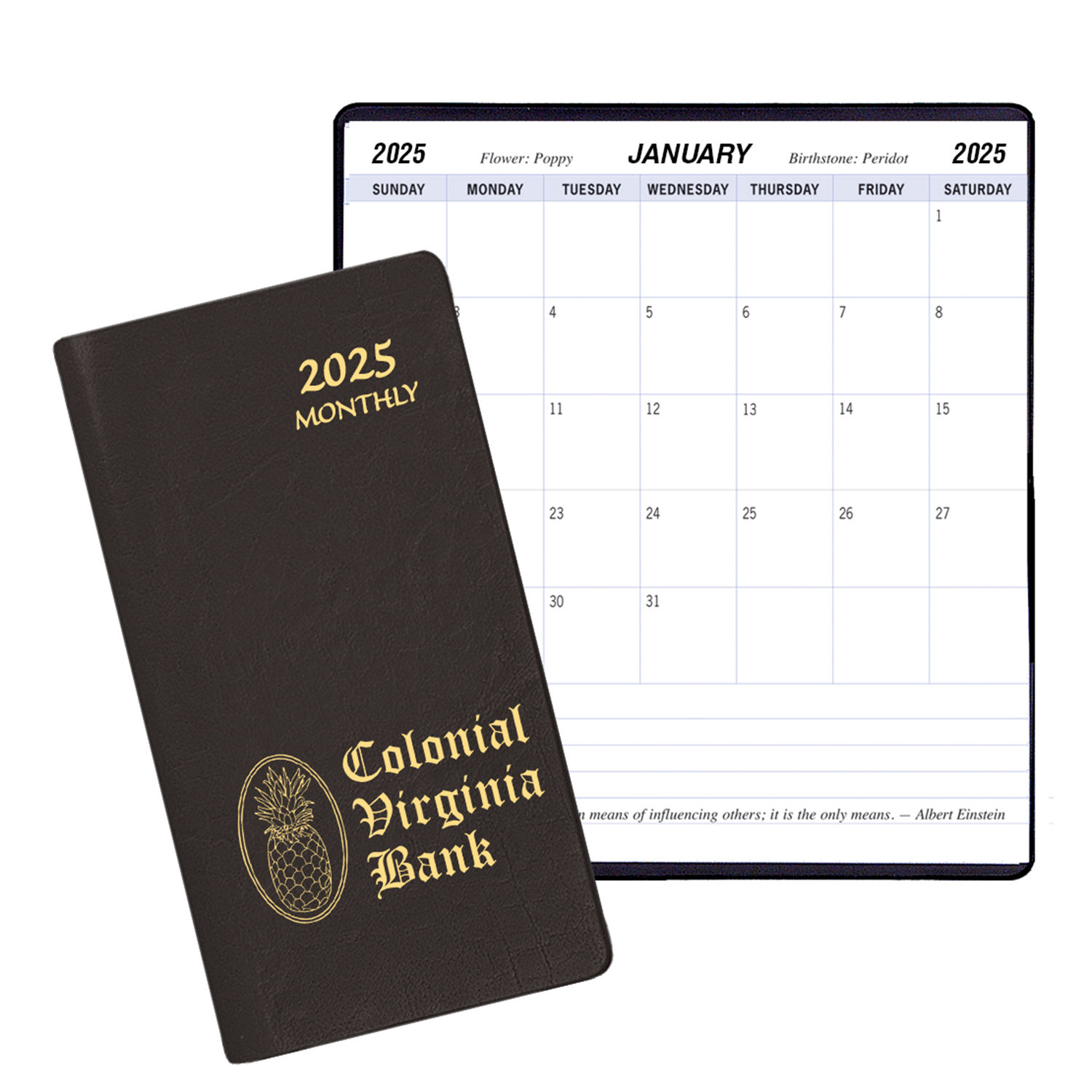 Monthly Pocket Planner w/ Continental Cover 1