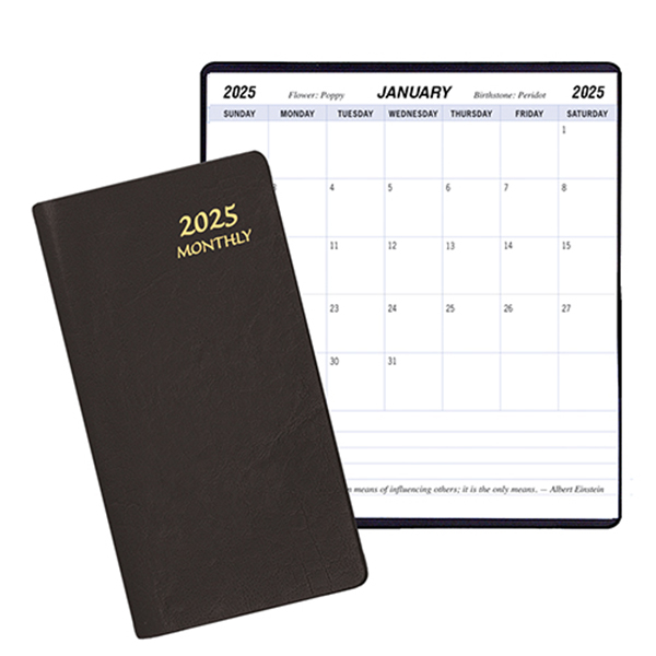 Monthly Pocket Planner w/ Continental Cover 1