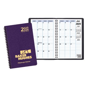 Two Year Monthly Desk Planner w/ Cobblestone Cover 1 Two Year Monthly Desk Planner w/ Cobblestone Cover 1