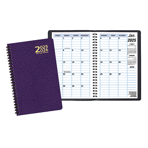 Two Year Monthly Desk Planner w/ Cobblestone Cover 1