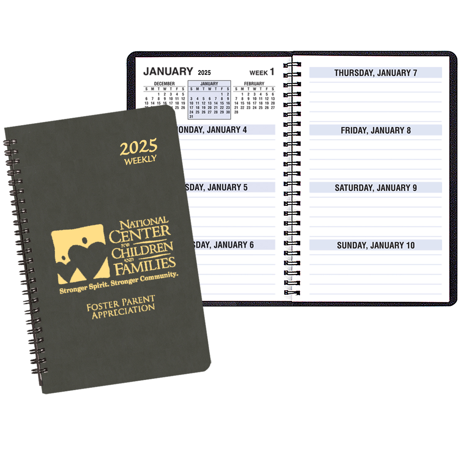 Large Print Weekly Desk Planner w/ Canyon Cover 1
