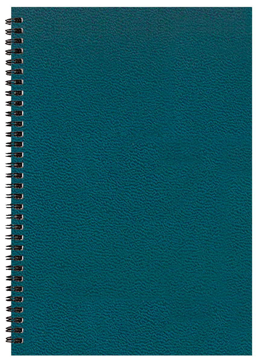 Monthly Desk Wire Bound Appointment Planner w/ Leatherette Cover 1