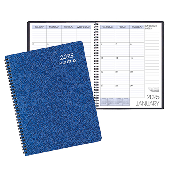 Monthly Desk Appointment Calendar/Planner w/ Cobblestone Cover 1