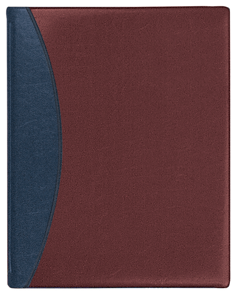 Two Year Monthly Desk Planner w/ Carriage Vinyl Cover 1
