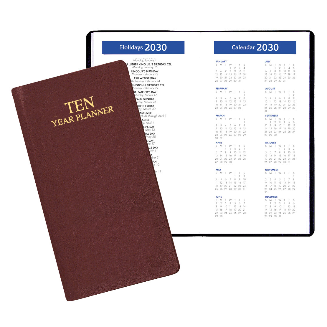 10 Year Reference Planner w/ Continental Vinyl Cover 1