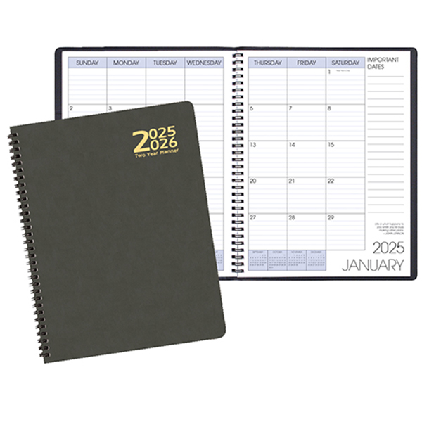 Two Year Monthly Desk Planner w/ Canyon Cover 1