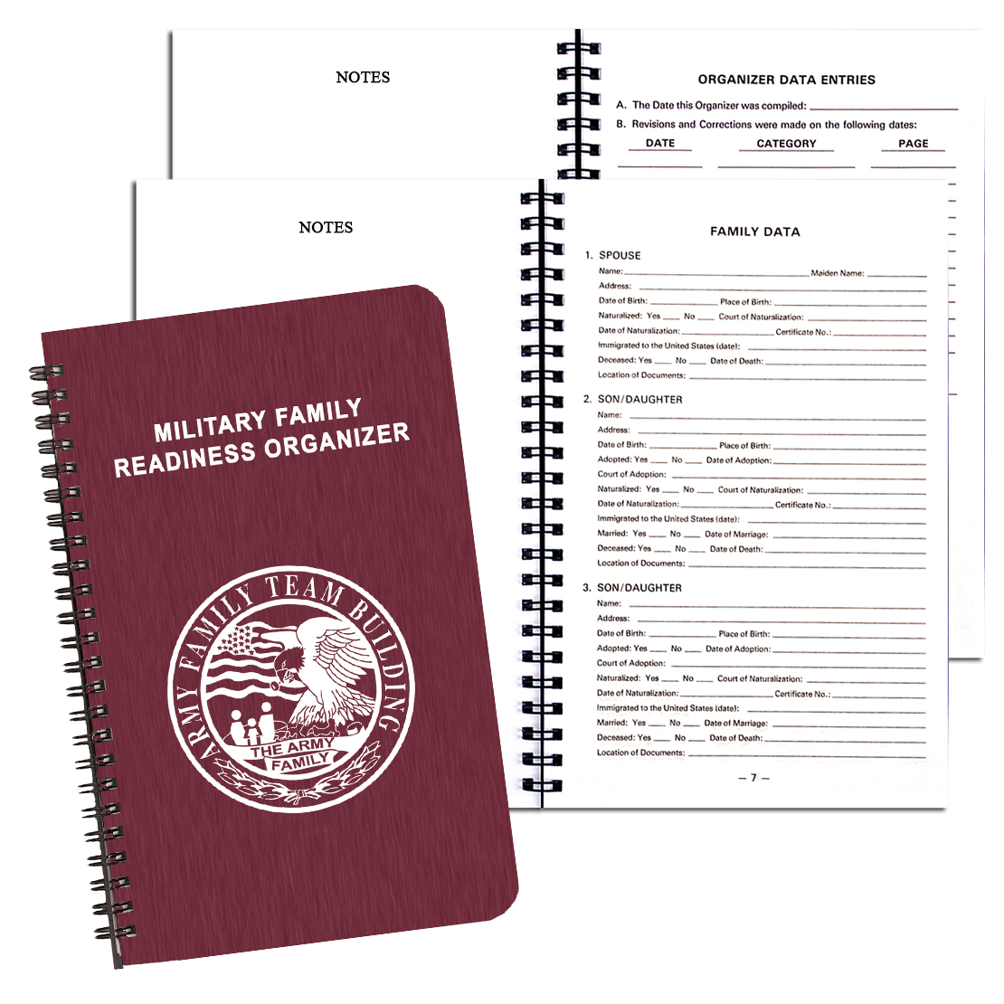 Military Readiness Organizer/ Shimmer Cover 1