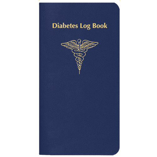 Diabetes Log Book w/ Leatherette Cover 1