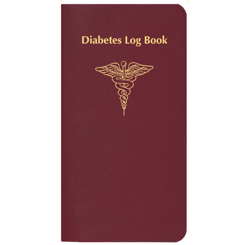Diabetes Log Book w/ Leatherette Cover 1