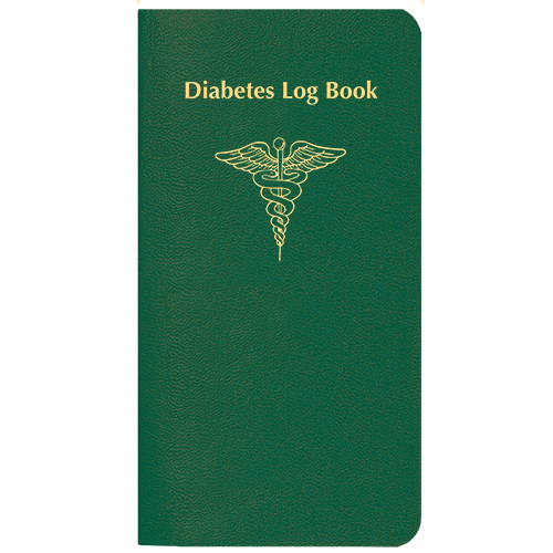 Diabetes Log Book w/ Leatherette Cover 1