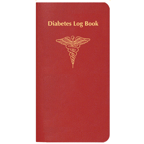 Diabetes Log Book w/ Leatherette Cover 1