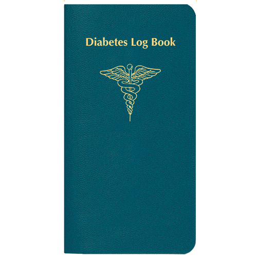 Diabetes Log Book w/ Leatherette Cover 1