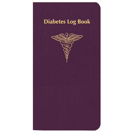 Diabetes Log Book w/ Leatherette Cover 1